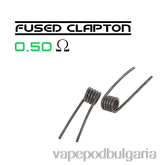 Vape 10000 Дръпки Wotofo Comp Wire - Prebuilt Coils 0.5ohm Fused Clapton - Pack Of 10
